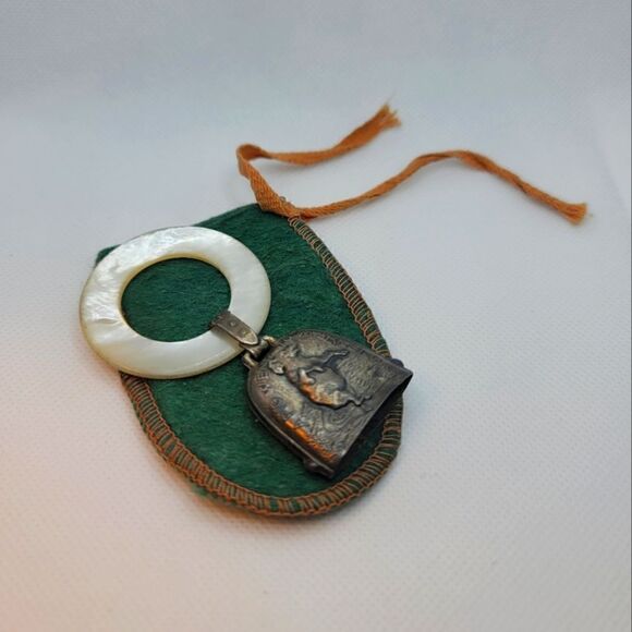 Jewelry - ANTIQUE Sterling Baby Rattle Teether